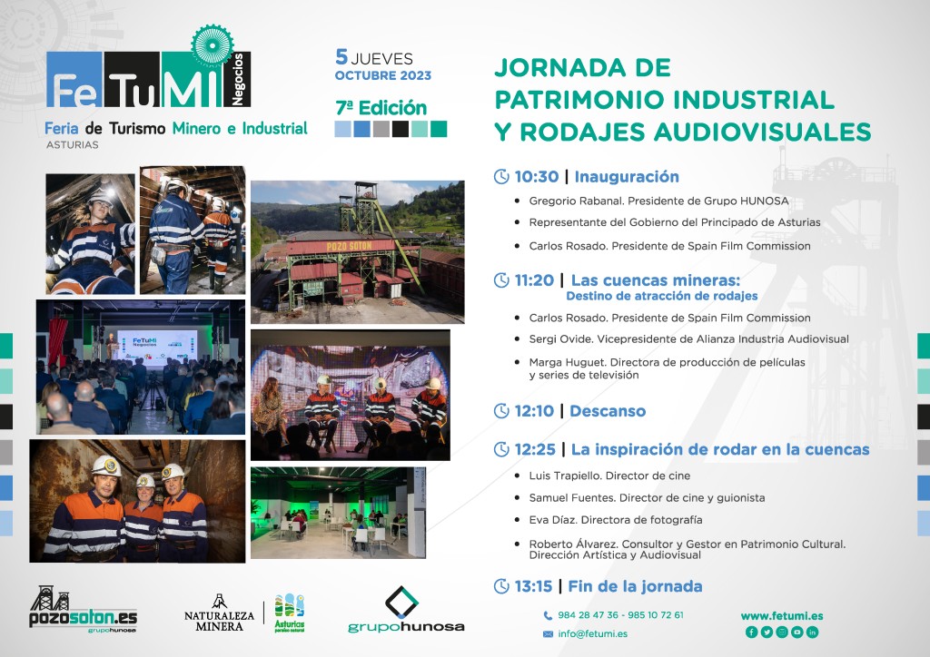 Programa Jornada Patrimonio Industrial Rodajes Audiovisuales