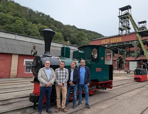 Hunosa habilita un recorrido turístico en un tren de vapor dentro del pozo Sotón