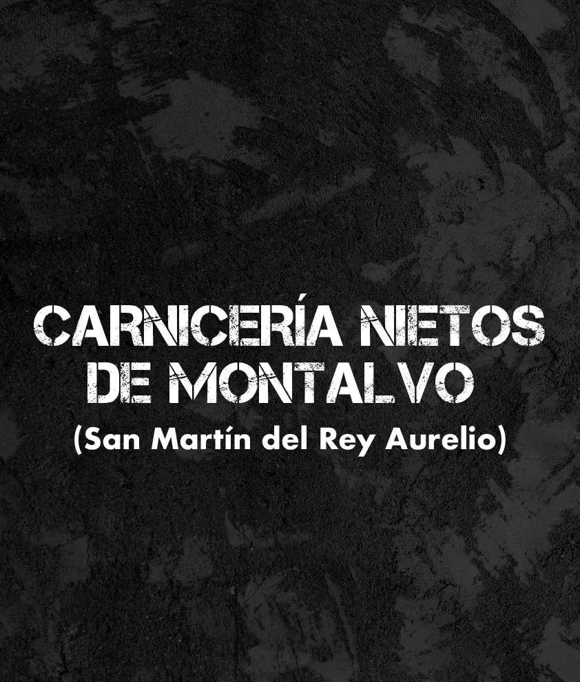 CARTELES EXPOSITORES Carnicería Nietos de Montalvo